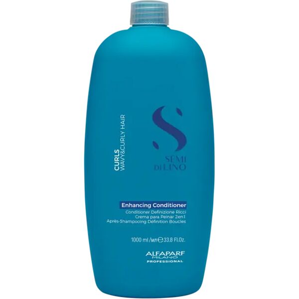 alfaparf milano semi di lino curls wavy & curly hair enhancing conditioner per capelli definizione ricci 1000 ml