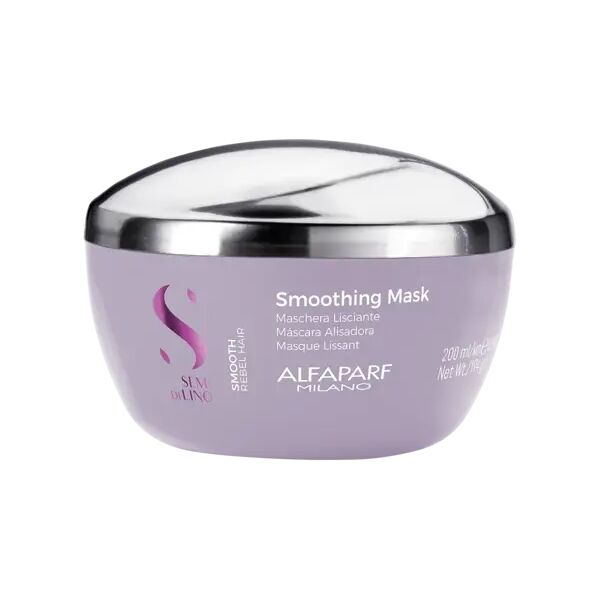 alfaparf milano semi di lino smooth maschera lisciante per capelli ribelli 200 ml