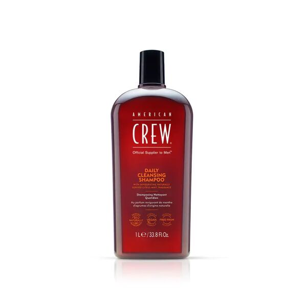 american crew daily cleansing shampoo per capelli 1000 ml