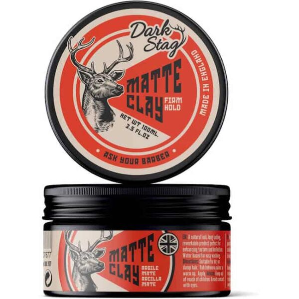 dark stag matte clay argilla opaca per capelli tenuta forte 100 ml