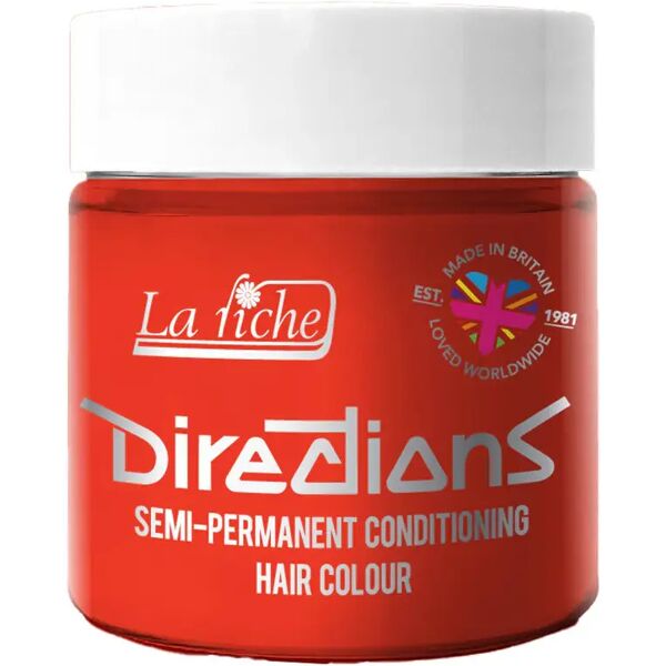 directions hair colour directions hair color colore semi permanente per capelli 06 neon red 100 ml