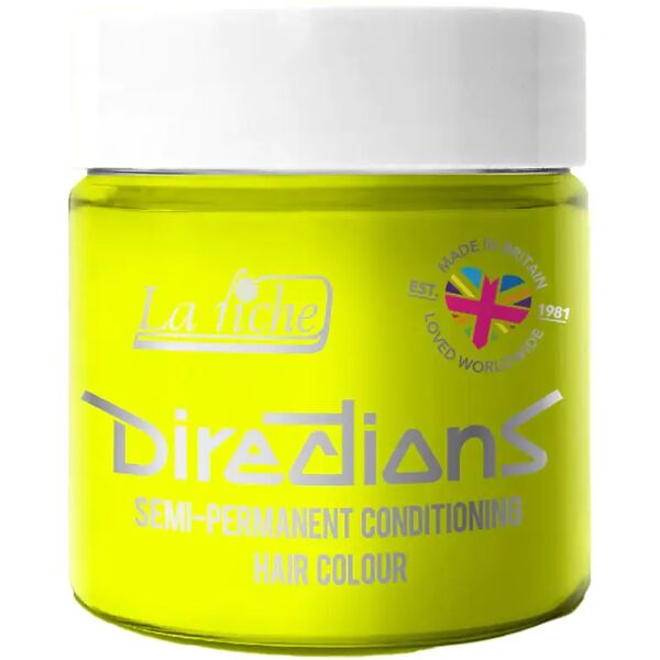 directions hair colour directions hair color colore semi permanente per capelli 27 fluorescent yellow 100 ml