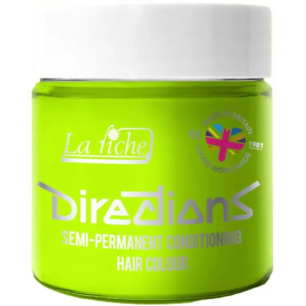 directions hair colour directions hair color colore semi permanente per capelli 33 fluorescent green 100 ml