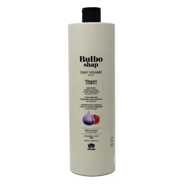 farmagan bulbo shap formula vegan daily volume shampoo per capelli sottili e uso frequente 1000 ml