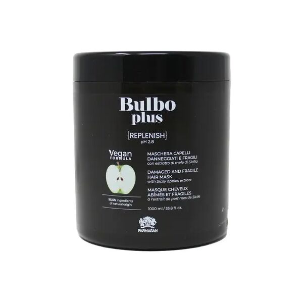 farmagan bulbo plus formula vegan replenish maschera per capelli danneggiati e fragili 1000 ml