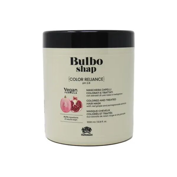 farmagan bulbo shap formula vegan color reliance maschera per capelli colorati e trattati 1000 ml