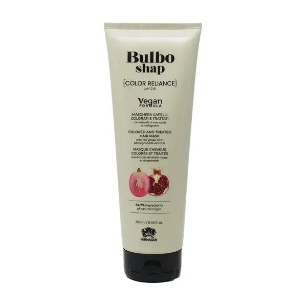 farmagan bulbo shap formula vegan color reliance maschera per capelli colorati e trattati 250 ml