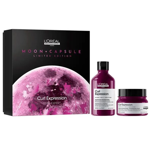 l'oreal l'oréal cofanetto serie expert curl expression moon capsule edizione limitata shampoo 300 ml + maschera 250 ml