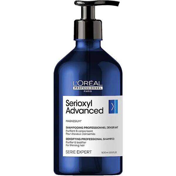 l'oreal l'oréal serie expert serioxyl advanced shampoo purificante e densificante per capelli sottili 500 ml