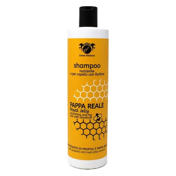 linea italiana shampoo pappa reale nutriente per capelli con forfora 500 ml