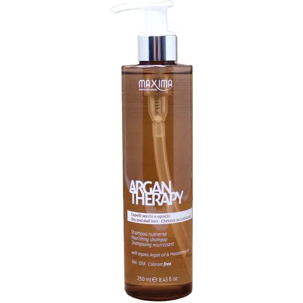 maxima professional maxima argan therapy shampoo nutriente per capelli secchi e opachi 250 ml