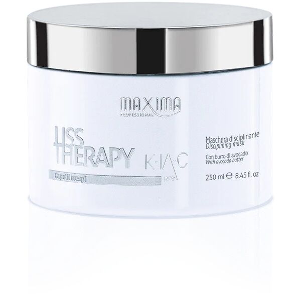 maxima professional maxima liss therapy maschera per capelli crespi con burro di avocado 250 ml