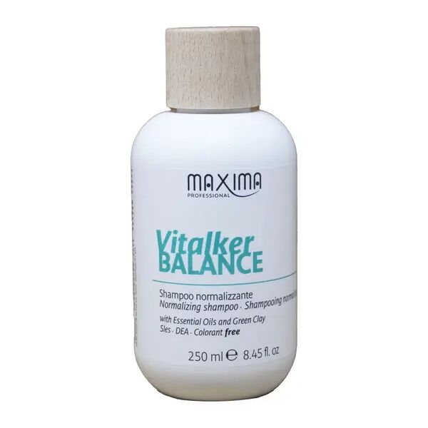 maxima professional maxima vitalker balance shampoo normalizzante purificante per capelli grassi 250 ml