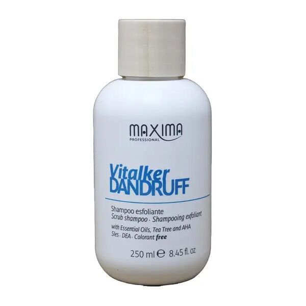 maxima professional maxima vitalker dandruff shampoo esfoliante per capelli 250 ml