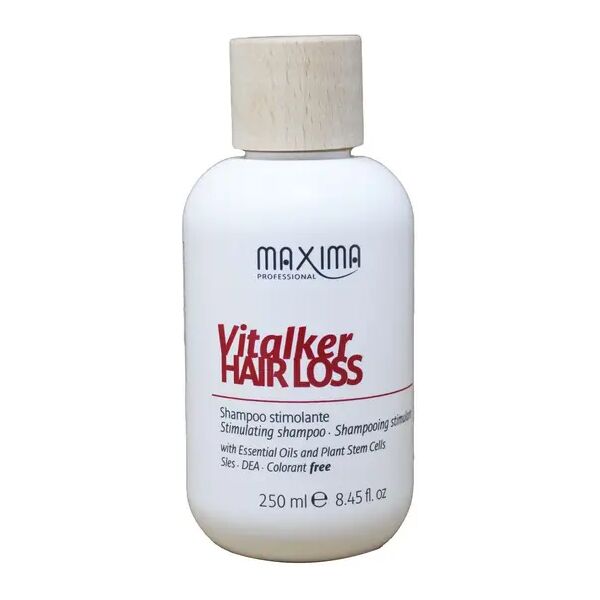 maxima professional maxima vitalker hair loss shampoo stimolante per capelli anticaduta 250 ml