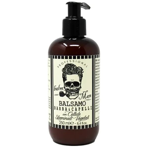 professional man balsamo nutriente e districante per barba e capelli 250 ml