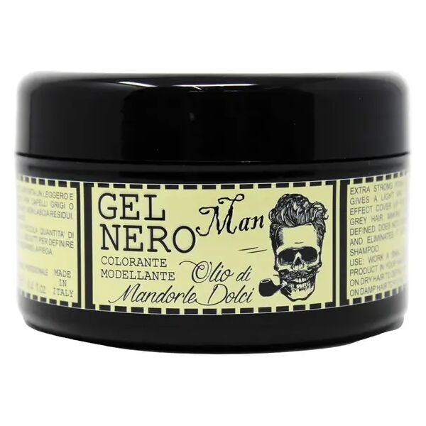 professional man gel colorante modellante nero per capelli 250 ml