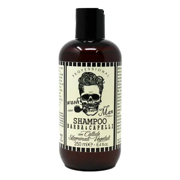 professional man shampoo per barba e capelli 250 ml