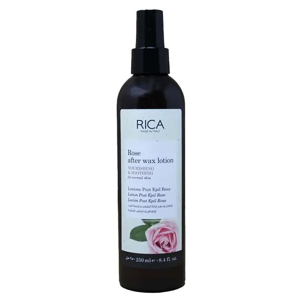 rica lozione post epilazione rosa nutritiva e lenitiva 250 ml