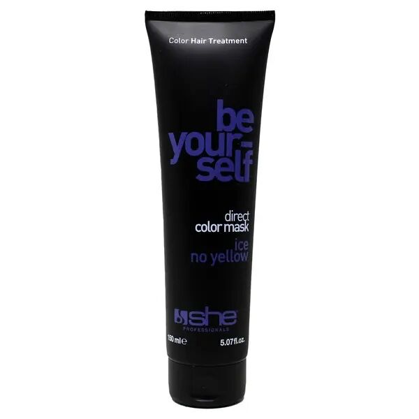 she professional be your self maschera tonalizzante e ristrutturante per capelli colore ice no yellow 150 ml