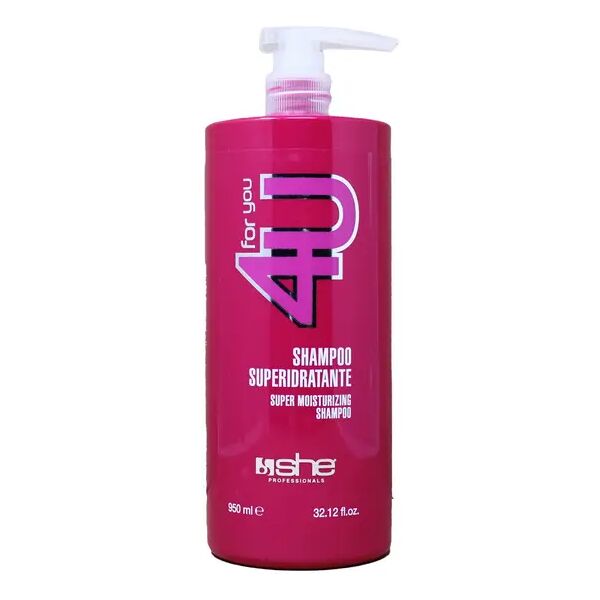 she professional for you shampoo superidratante per capelli 950 ml