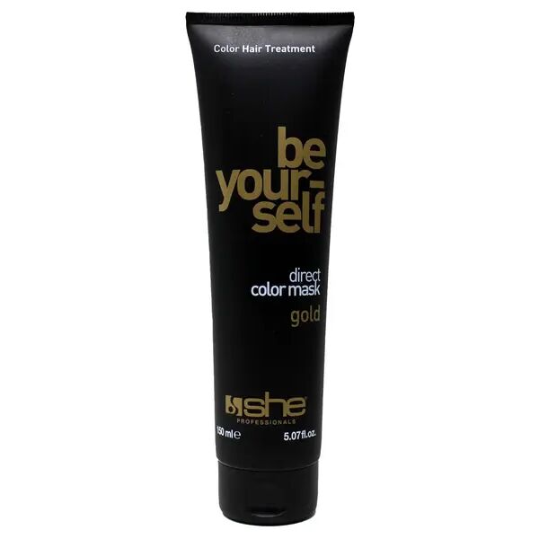 she professional be your self maschera tonalizzante e ristrutturante per capelli colore gold 150 ml