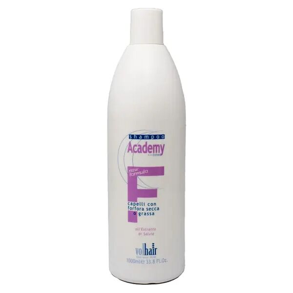 volhair academy line shampoo per capelli con forfora secca o grassa 1000 ml