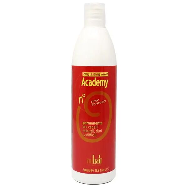 volhair academy line liquido permanente n°0 per capelli naturali duri e difficili 500 ml