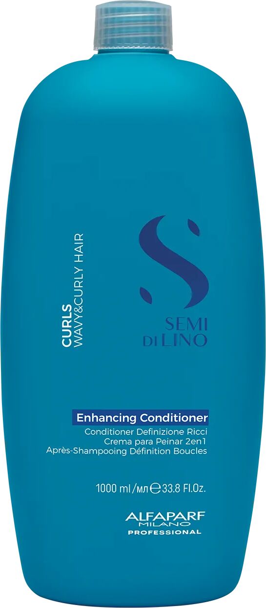 alfaparf milano semi di lino curls wavy & curly hair enhancing conditioner per capelli definizione ricci 1000 ml