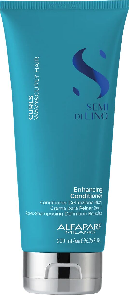 alfaparf milano semi di lino curls wavy & curly hair enhancing conditioner per capelli definizione ricci 200 ml