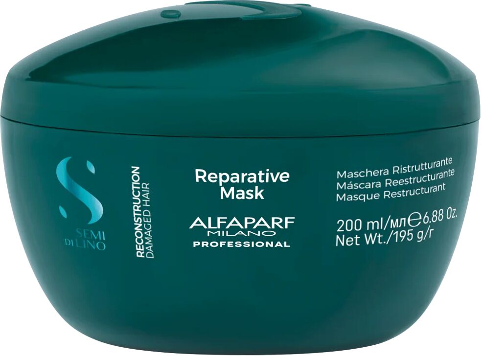 alfaparf milano semi di lino reconstruction damaged hair maschera ristrutturante per capelli danneggiati 200 ml