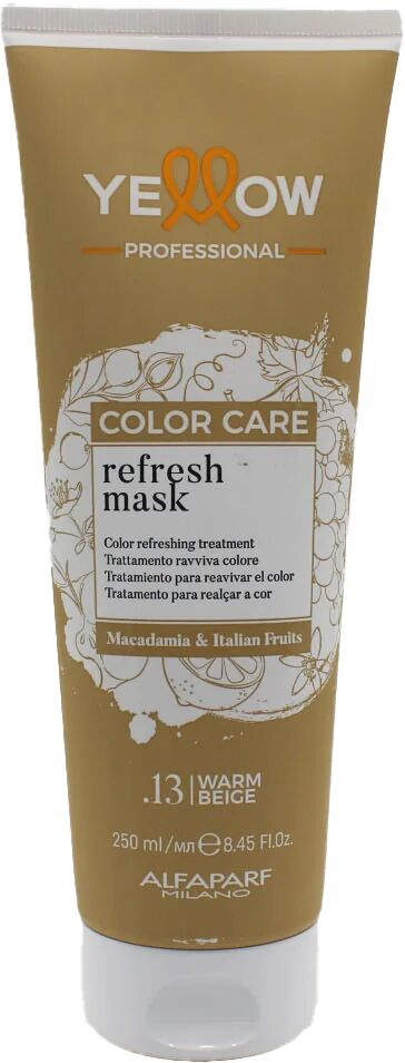 alfaparf yellow color care maschera ravviva colore beige caldo 250 ml