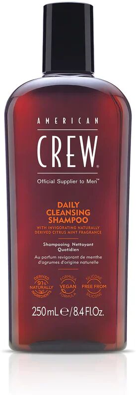 american crew daily cleansing shampoo per capelli 250 ml