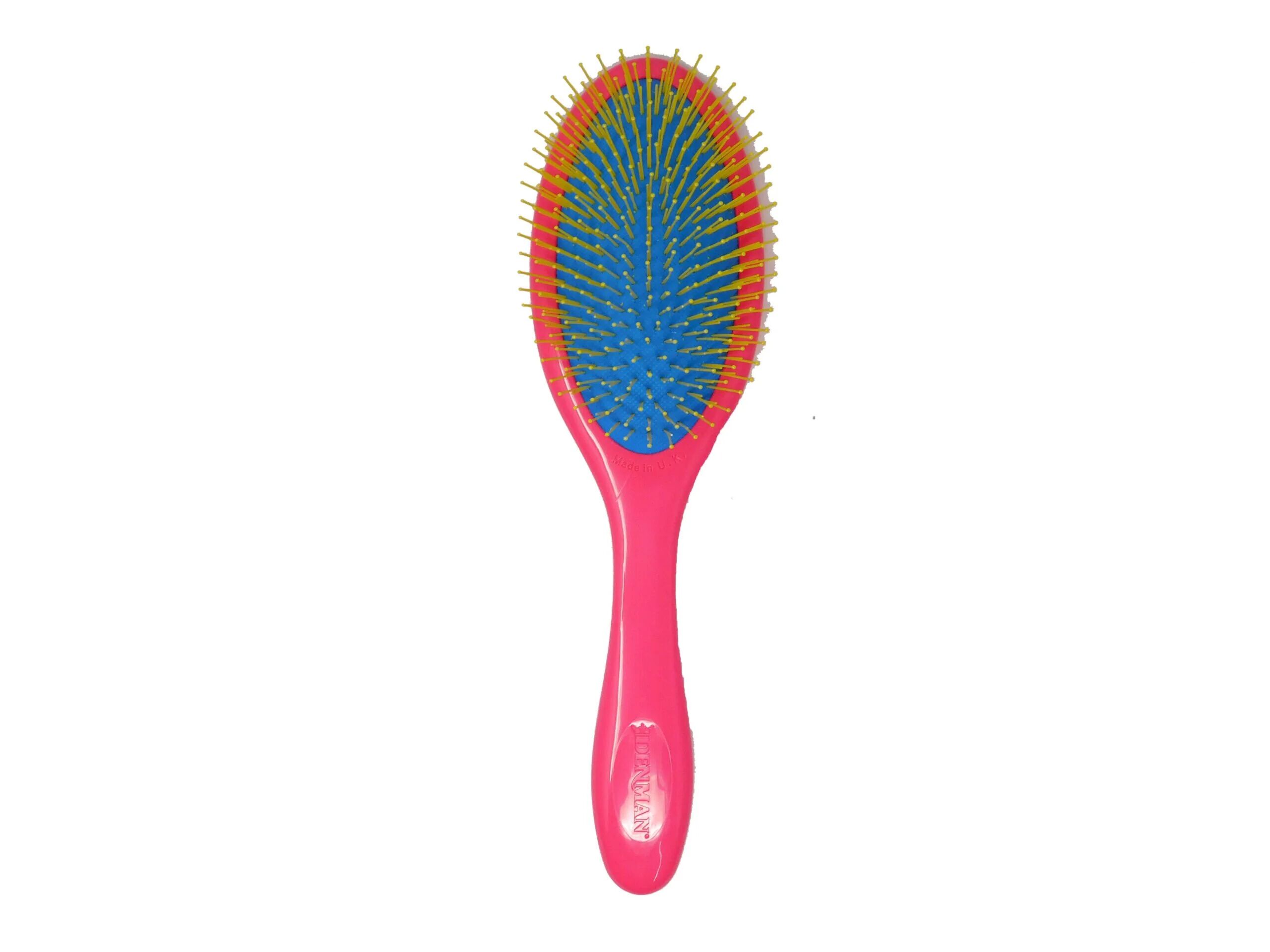 denman tangle tamer gentle spazzola districante delicata per capelli d93 pink