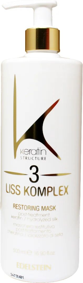 edelstein keratin structure liss complex 3 maschera restitutiva post-trattamento per capelli 500 ml