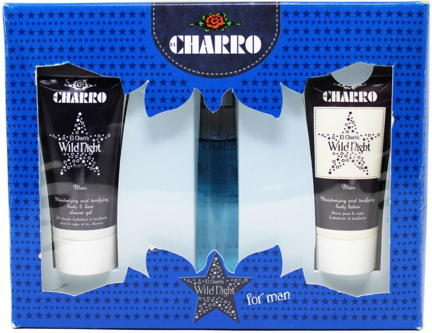 charro cofanetto wild night crema corpo 30 ml + profumo spray 20 ml + doccia shampoo 30 ml