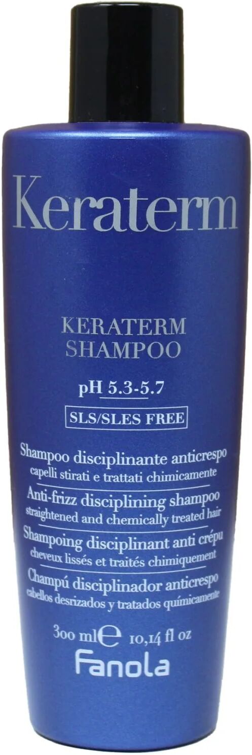 fanola keraterm shampoo per capelli disciplinante anticrespo 300 ml