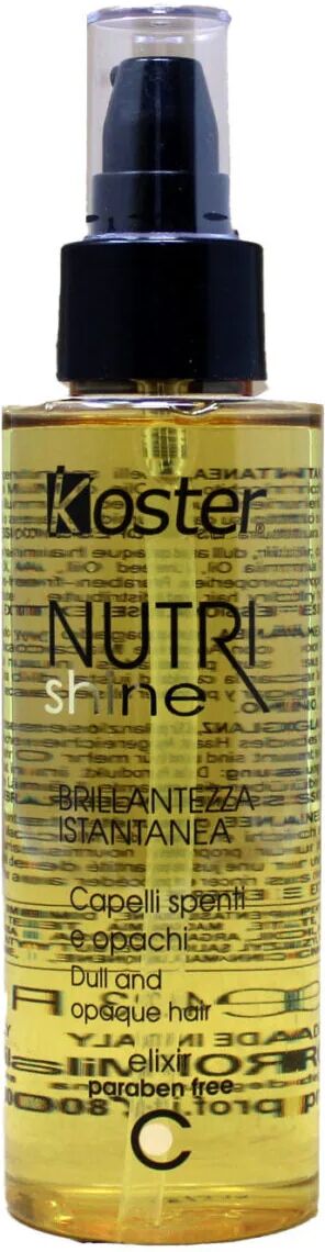 koster nutri shine elixir brillantezza istantanea per capelli spenti e opachi 125 ml