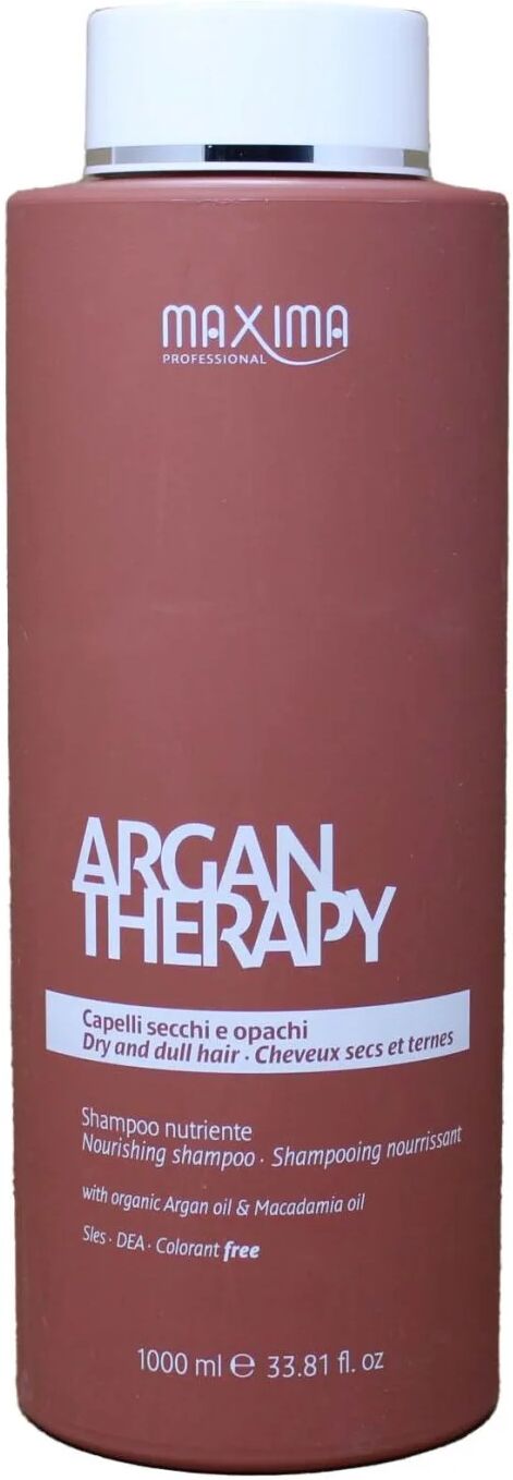 maxima professional maxima argan therapy shampoo per capelli secchi e opachi 1000 ml