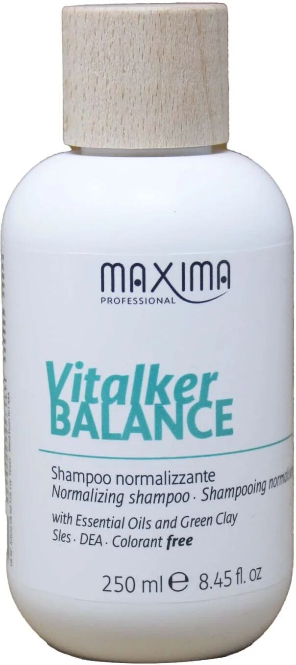 maxima professional maxima vitalker balance shampoo normalizzante purificante per capelli grassi 250 ml