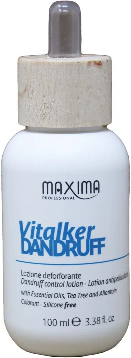 maxima professional maxima vitalker dandruff lozione deforforante per capelli con forfora secca e grassa 100 ml