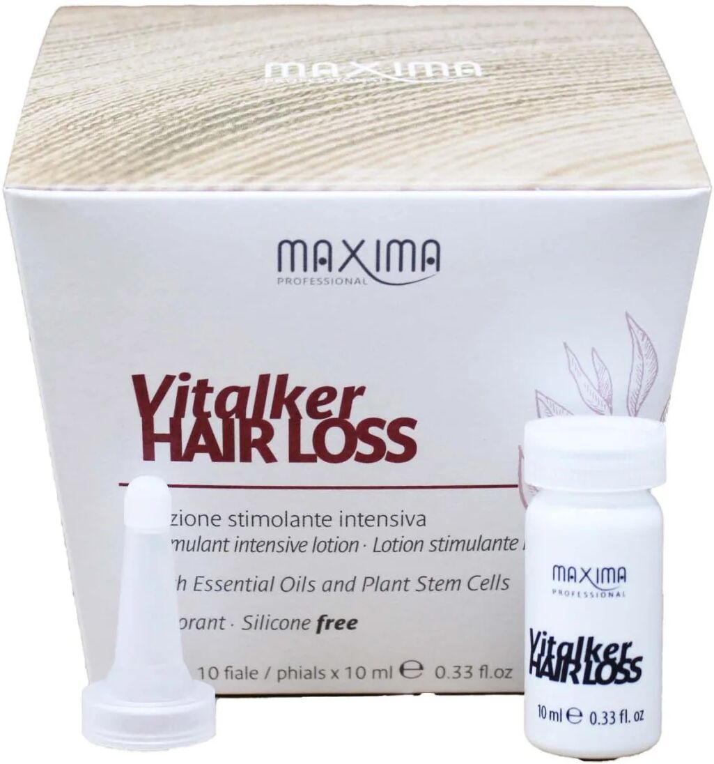 maxima professional maxima vitalker hair loss lozione stimolante intensiva per la prevenzione della caduta dei capelli 10 fiale da 10 ml