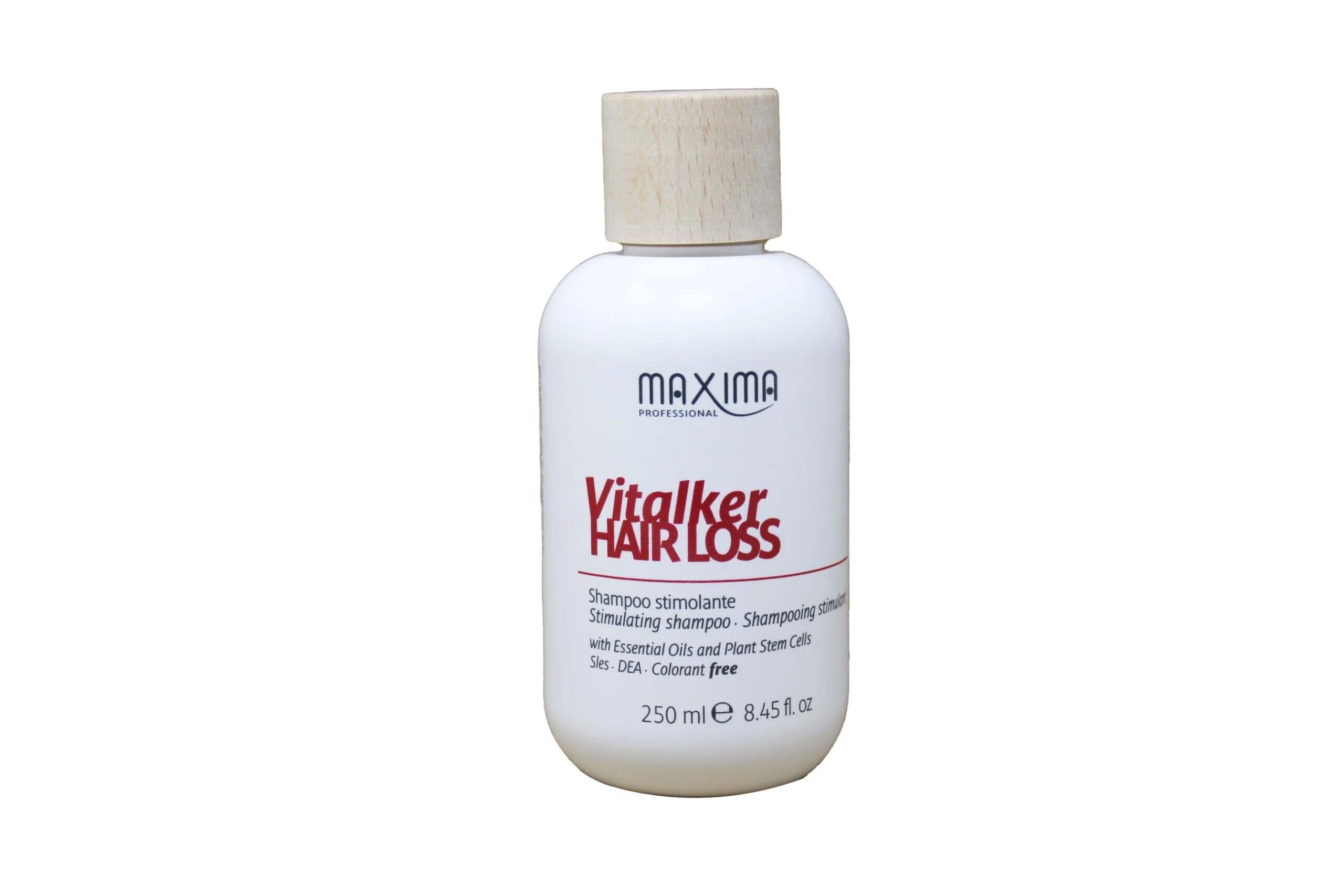 maxima professional maxima vitalker hair loss shampoo stimolante per capelli anticaduta 250 ml