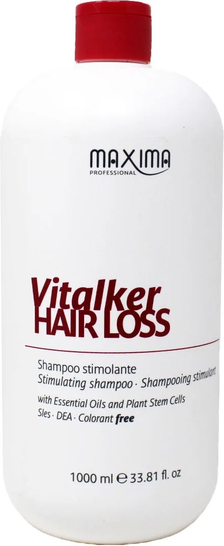 maxima professional maxima vitalker hair loss shampoo stimolante per capelli ad azione fortificante e preventiva anticaduta 1000 ml