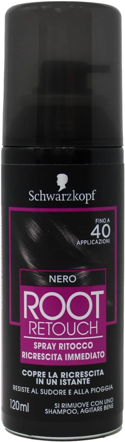 schwarzkopf spray ritocco ricrescita immediato per capelli nero 120 ml