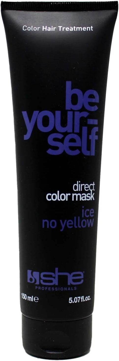 she professional be your self maschera tonalizzante e ristrutturante per capelli colore ice no yellow 150 ml