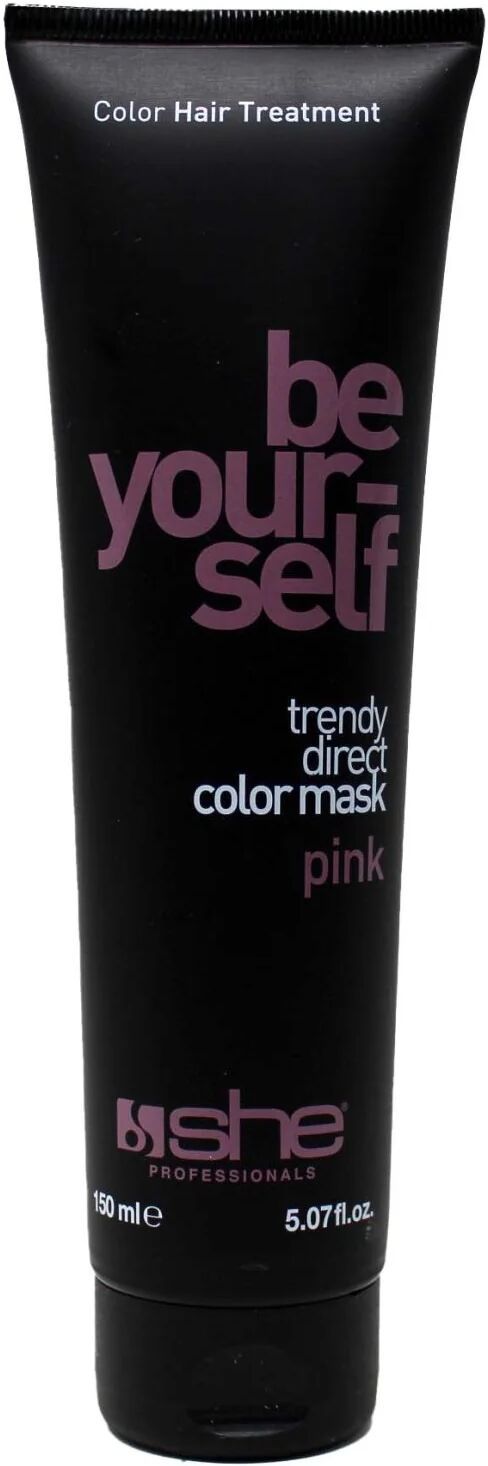 she professional be your self maschera tonalizzante e ristrutturante per capelli colore pink 150 ml