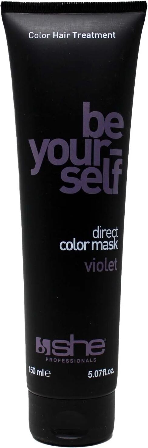 she professional be your self maschera tonalizzante e ristrutturante per capelli colore violet 150 ml