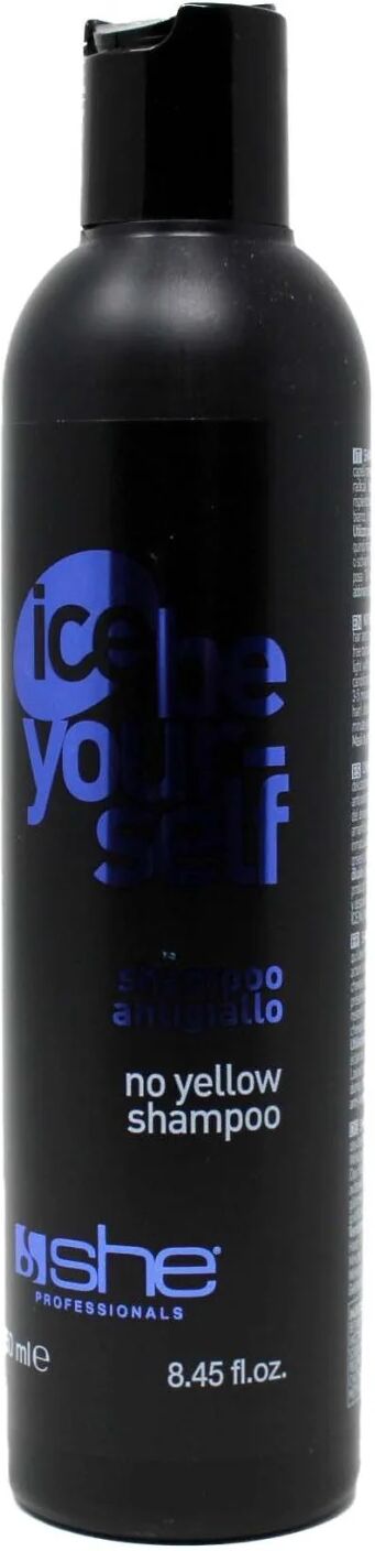 she professional ice be your self shampoo antigiallo per capelli 250 ml