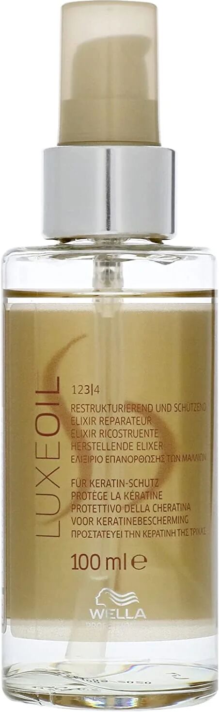 wella luxury olio ristrutturante per capelli alla cheratina oil elixir 100 ml